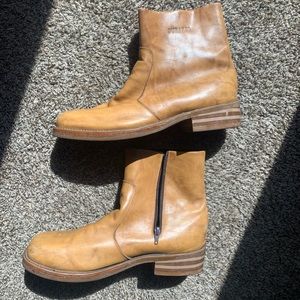 Men’s Durango Ankle abouts sz 12 D camel tan Vibram sole square toe desert